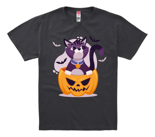 Playera Halloween Gatos Personalizada