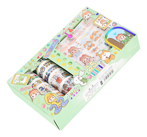 Cinta Decorativa Washi Para Decoración Diy, Pega Repetidamen