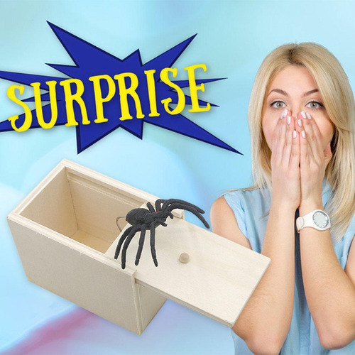 Broma De Madera Scare Box Escondido En Estuche De Juguete