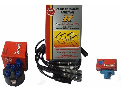 Kit Cable De Bujia Ngk + Tapa + Rotor Gol Country