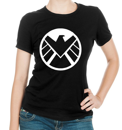 Camiseta Negra Dama Avengers Comics 