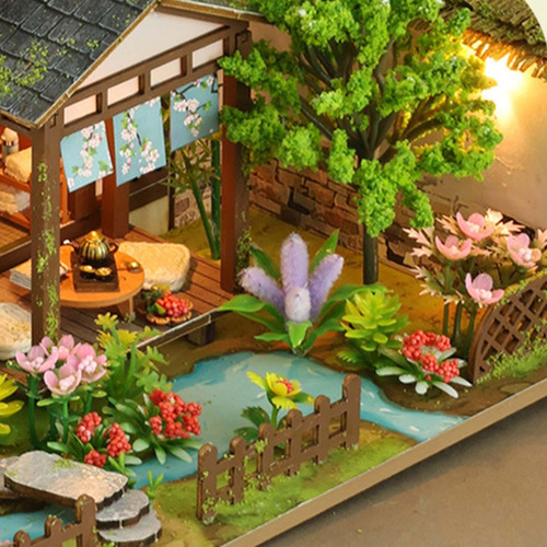 Casa De Muñecas Diy Miniatura Con Accesorios Decoración