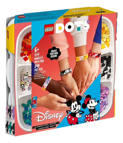 Lego 41947 Mickey Y Sus Amigos: Megapack De Pulseras