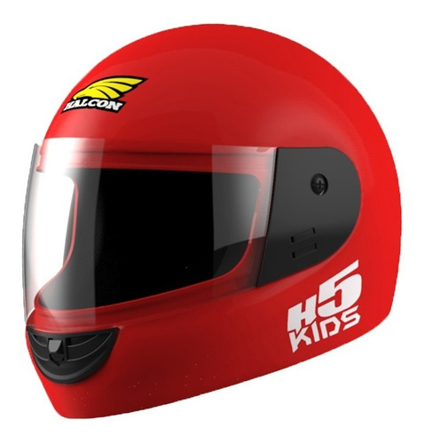 Casco para moto integral Halcon H5 Kids  rojo talle XXS 