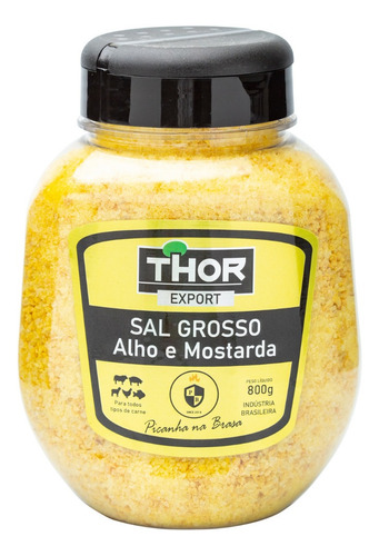 Sal Grosso Alho E Mostarda Thor 800g