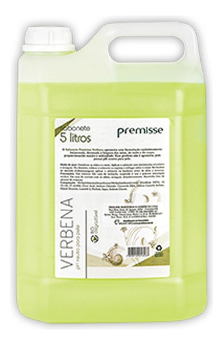 Sabonete Premisse Premisse Verbena Classic 5lts