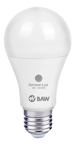 Lamapara Led Baw 11w + Fotocelula Sensor Dia-noche E27