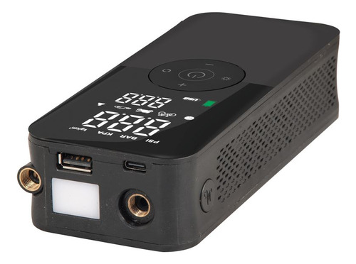 Compresor Inflador De Aire Portatil Para Carro Compresor Portatil Para Auto Bomba De Aire Para Auto Infla Balones Llantas De Bicicleta, Automovil Y Motocicleta Tiempo Recarga 3h Power Bank Linterna