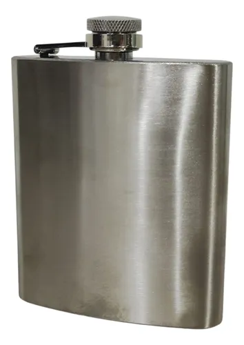 Botella Licorera Whiskera Frasco Acero Inoxidable Bolsillo