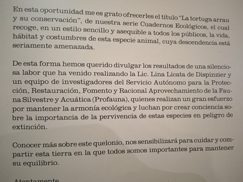 La Tortuga Arrau Y Su Conservación / Lina Licata (Usado)