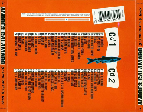 Cd Doble Andres Calamaro / Salmonalipsis Now / Exitos (2011)