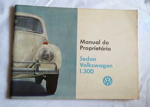 Fusca Manual 66  - Manual Original .ano 1966