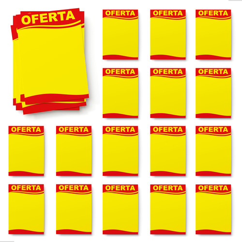 Cartaz De Promoção 21x30 Supermercado 180g Com 100 Folhas