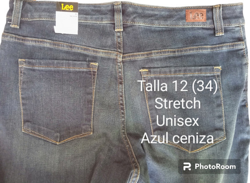 Jeans Pantalón Stretch Caballero Lee Talla 12 (34) Azul 