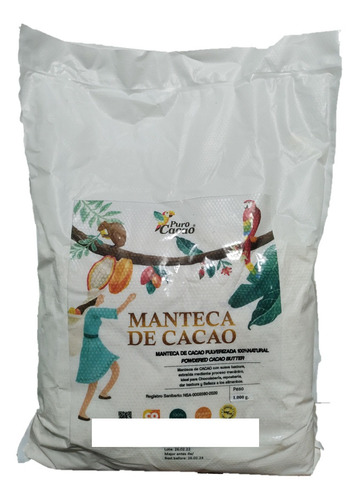 Manteca De Cacao 100% Premium Refinada Pu - g a $80