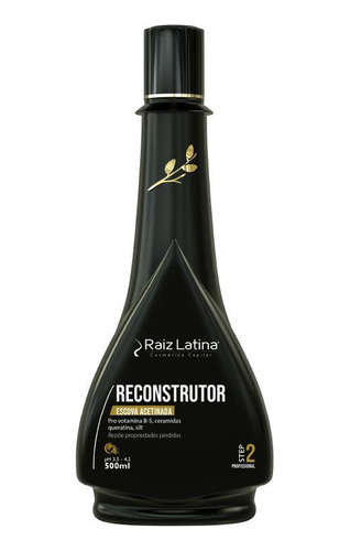 Raiz Latina Escova Acetinada Reconstrutor Step 2 500ml