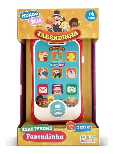 Brinquedo Mundo Bita Smartphone Fazendinha Yes Toys 20119