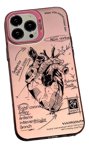 . Funda Para iPhone Case De Uso Rudo Con Diseño De Corazón N