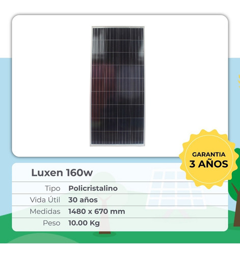 Kit Solar Completo 1500w Onda Pura Panel 160 Bateria 110 K11