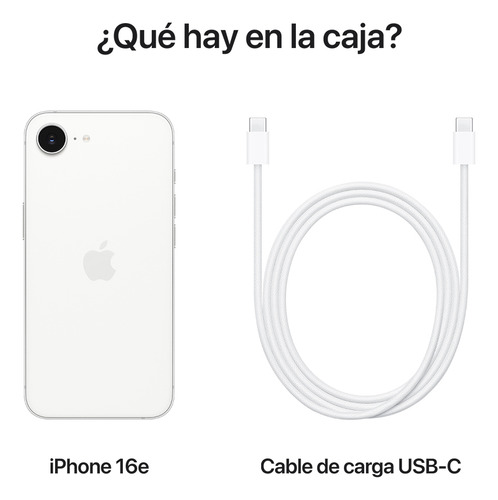 iPhone 16e Dual SIM 256 GB Blanco Apple - Distribuidor Autorizado