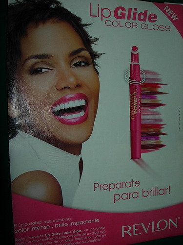 Hale Berry Publicidad Lip Glide Revlon Maquillaje Clipping