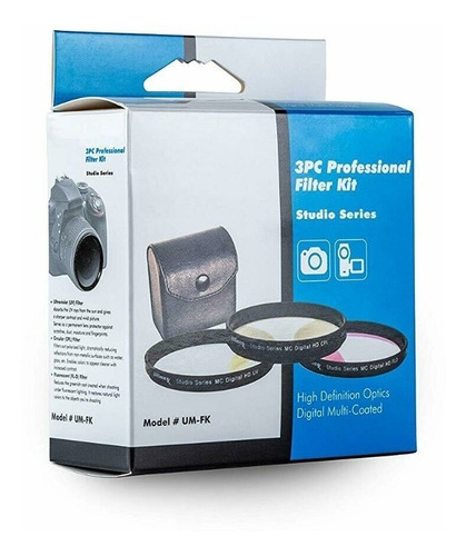 Kit De Filtros 82mm Uv / Cpl Polarizador / Fld Y Estuche