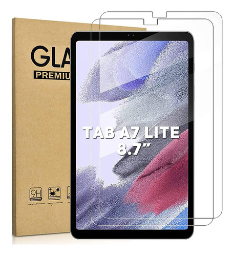 Caja 2 Micas Cristal Templado Galaxy Tab A7 Lite 8.7