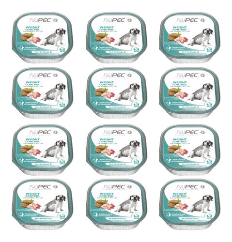 Alimento Húmedo Nupec Weight Control Perro Pack 12 Pzas