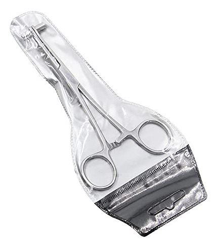 Pinça TCJ-chen Septum, pinça com agulhas 14g. Cor Prata