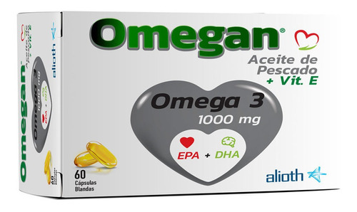Suplemento Dietario Omega 3 + Vitamina E Omegan X 60 Caps