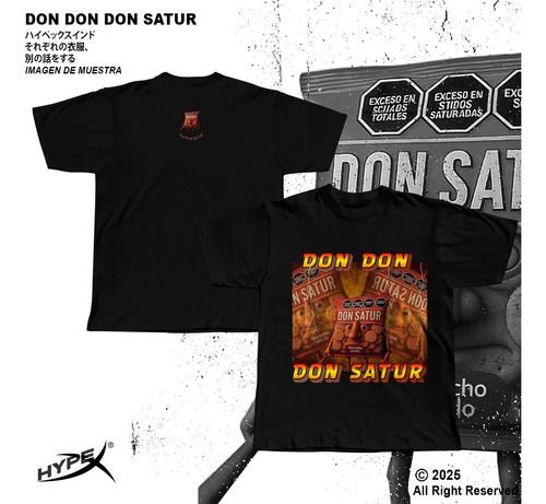 Remera Don Don Don Satur 2 Meme Internet Italian Brainrot