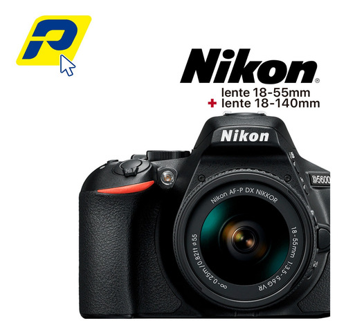 Imagen 1 de 10 de Cámara Nikon D5600 Incluye Lentes 18-55 Mm Y Lente 18-140mm