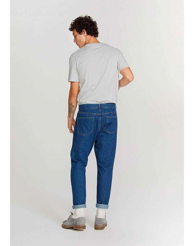 Imagem 4 de 4 de Calça Masculina Taper Em Jeans Marmorizado Hering