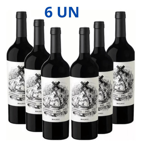 (6 Un) Cordero Con Piel De Lobo Malbec 2022