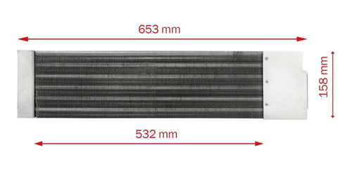 Evaporador P/ John D 7500, 7505, 6125j, 6130j (c/ Aquecedor)