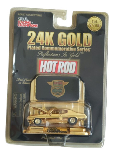 Carro Dodge Super Bee Dorado 24k Serie 50 Años Hot Rod