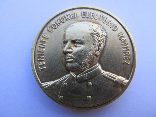 Antigua Medalla Eleuterio Ramirez Guerra Pacifico Muy Escasa