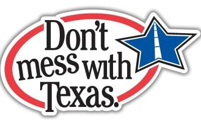 Calcomanía Para Parachoques De Coche Don't Mess With Texas, 