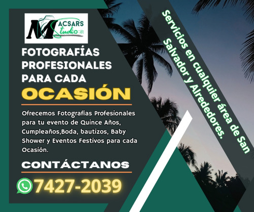 Servicio De Fotografías Para Eventos De Cualquier Ocasión