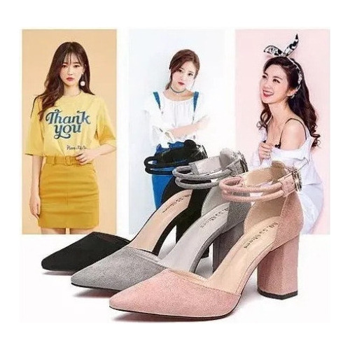 Zapatos De Mujer Con Punta Puntiaguda Y Hebilla De Tacón Alt