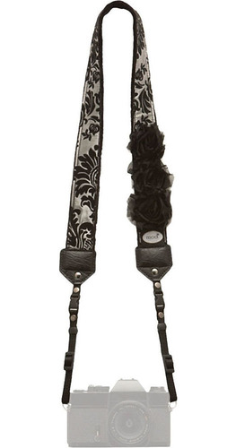 Mod Premium Camera Strap (silver Victorian With Flowers)