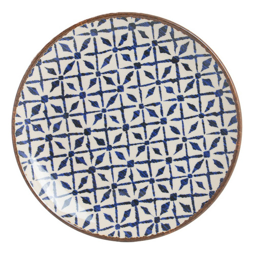 Set de vajilla Coup Azteca Porto Brasil de 18 piezas, color azul