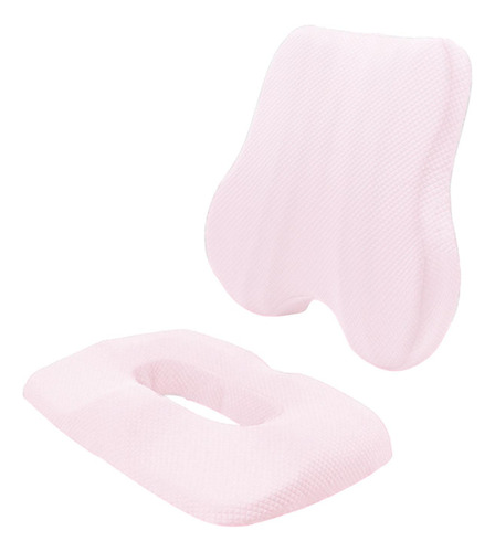 Cojín De Espalda Y Asiento, Cojín De Cóccx Lumbar Y Rosa