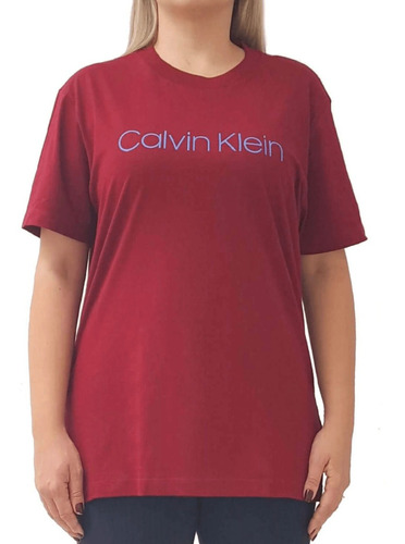 Imagem 1 de 2 de Camiseta Básica Calvin Klein Manga Curta Em Algodão