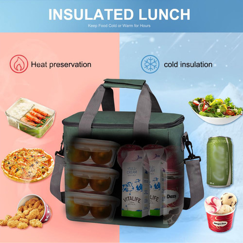 Bolsa Térmica Grande Plegable, Bolsas Aislantes De 15 Litros