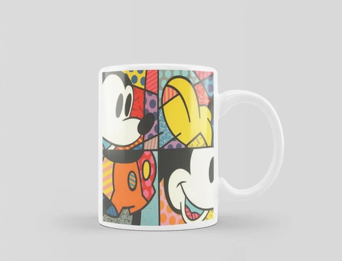Tazas Mickey Mouse Minnie Cerámica Importada Disney Dibujo