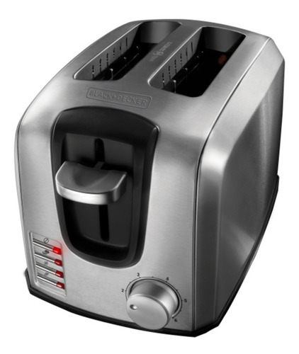 Imagen 1 de 1 de Tostador Eléctrico Black & Decker T2707s Para 2 Rebanadas