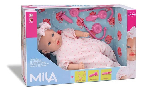 Boneca Mila Dodói Acessórios De Médico Bambola Brinquedos