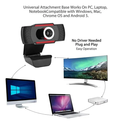 Cámara Web Usb A480 480p Con Micrófono