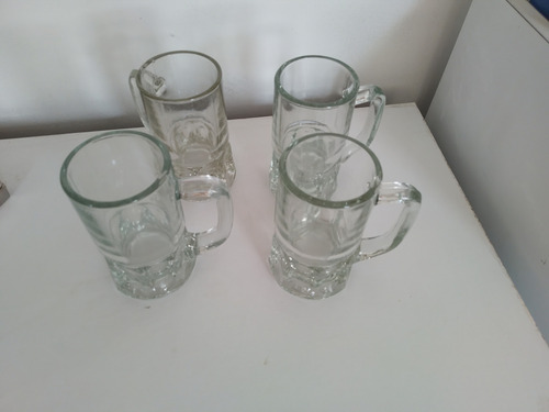 2x$5 Jarras O Vasos Para Cerveza Con Asa M:12x7cm (Usado)
